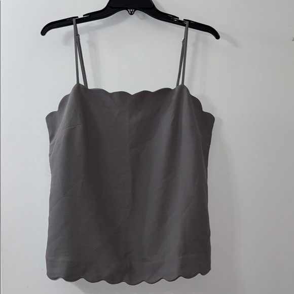 Banana Republic Tops - Banana Republic Gray Camisole with Scalloped Neckline
